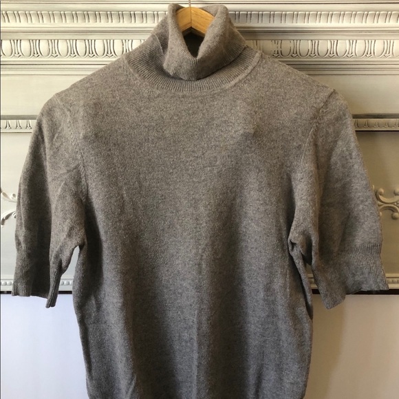 Cassis angora, nylon, cotton L grey turtleneck - Picture 1 of 7